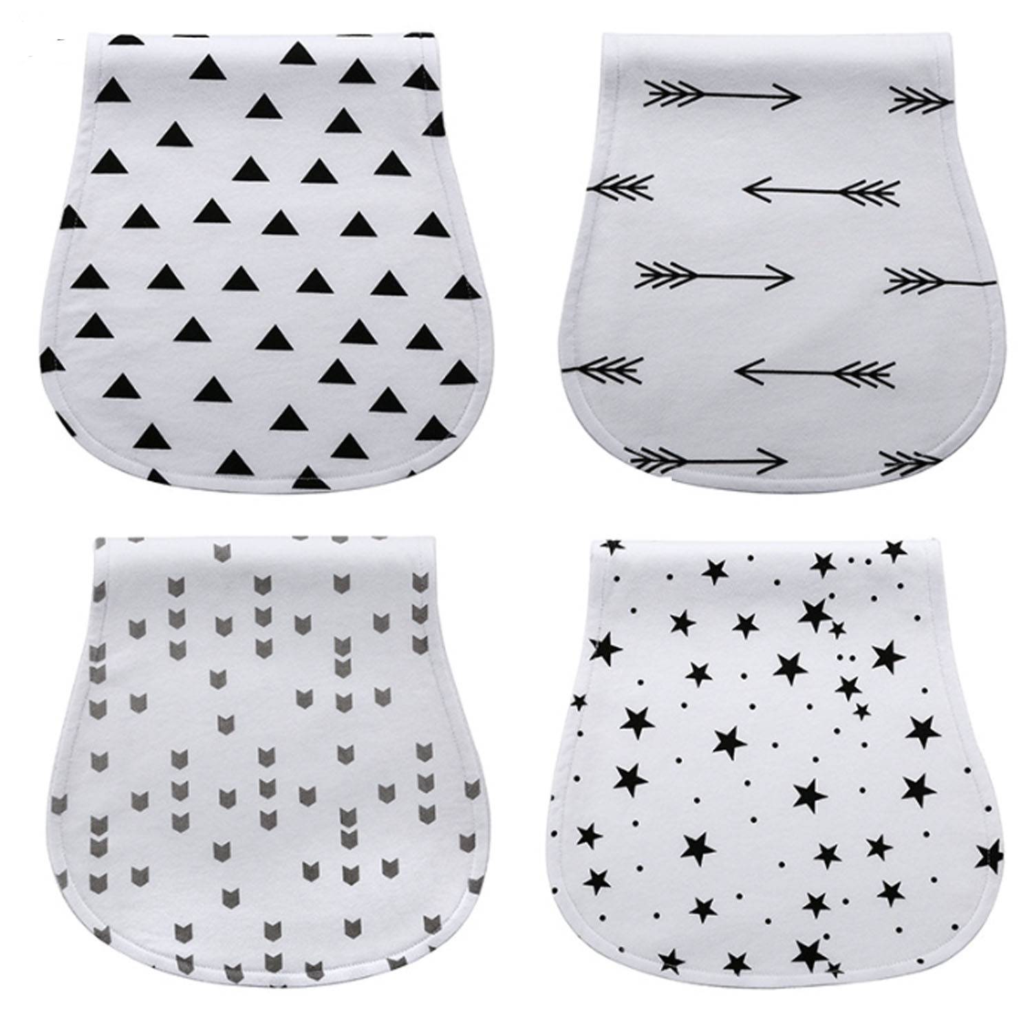4Pcs Custom Baby Burp Cloths Set 6