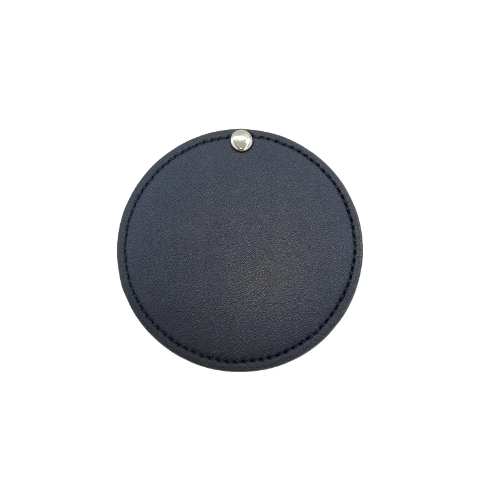 Round Leather Portable Rotating Makeup Mirror 7
