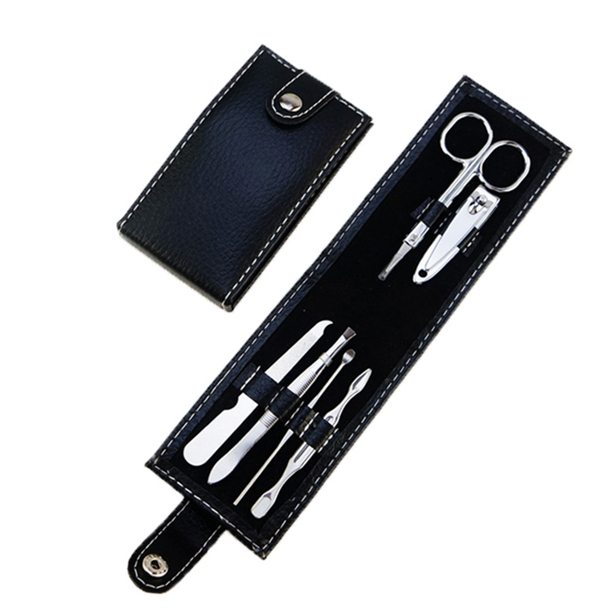Stainless Steel Manicure Kit Six Piece With Folding Pouch 4.33" Length X 2.36" Width X 0.8 I 4
