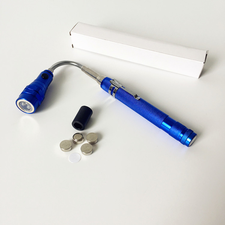 LED Telescopic Flexible Extensible Magnetic Flashlight 1