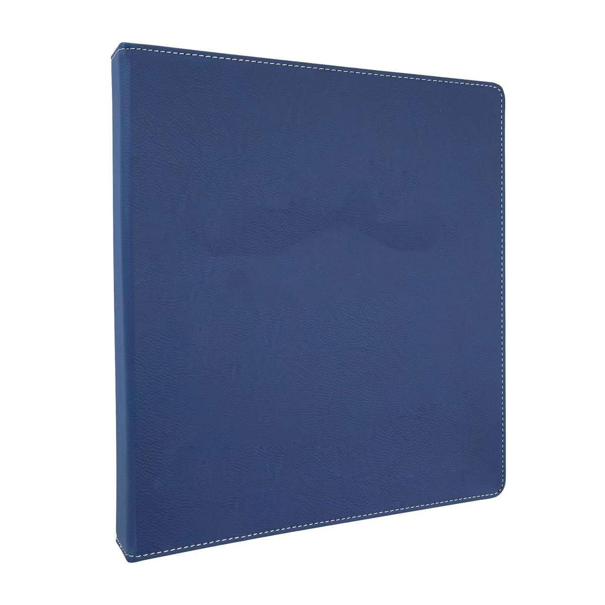 10 " x 11" Blue/Silver Leatherette 3-Ring Binder w/ 1" Slant D-Rings 3