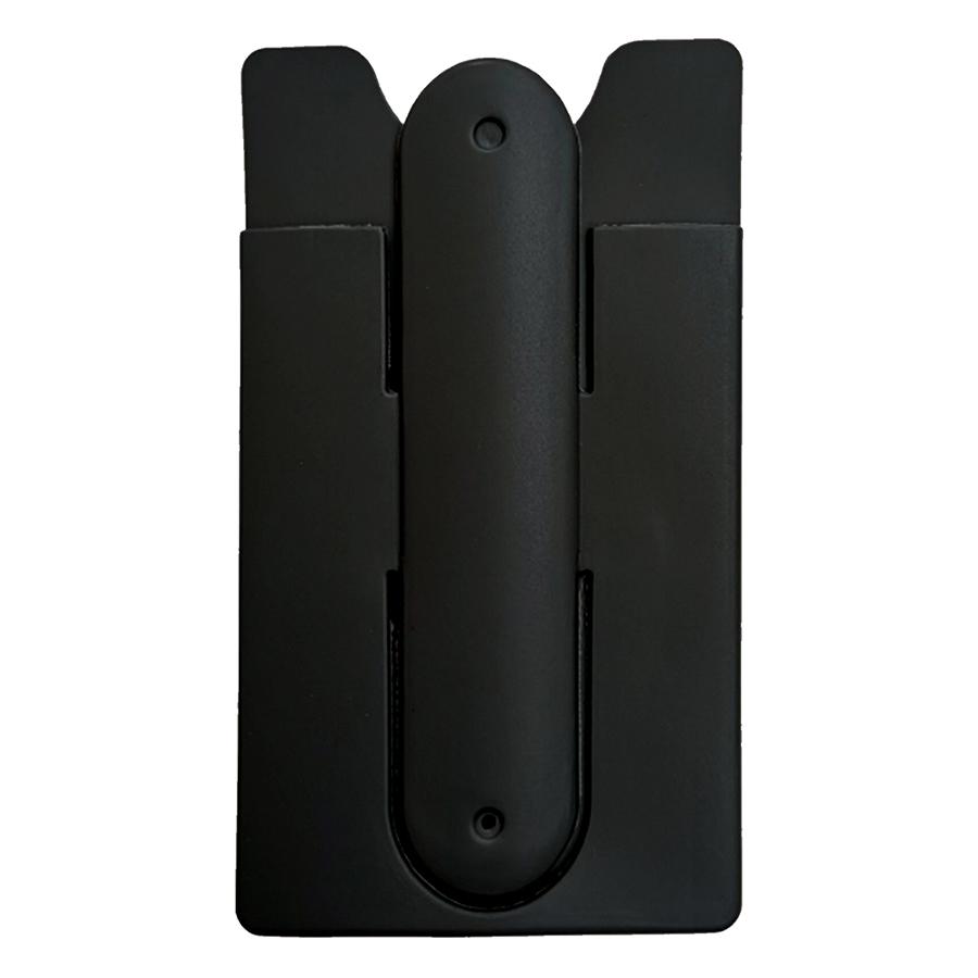 Silicone Phone Wallet with Adhesive Back and Foldable