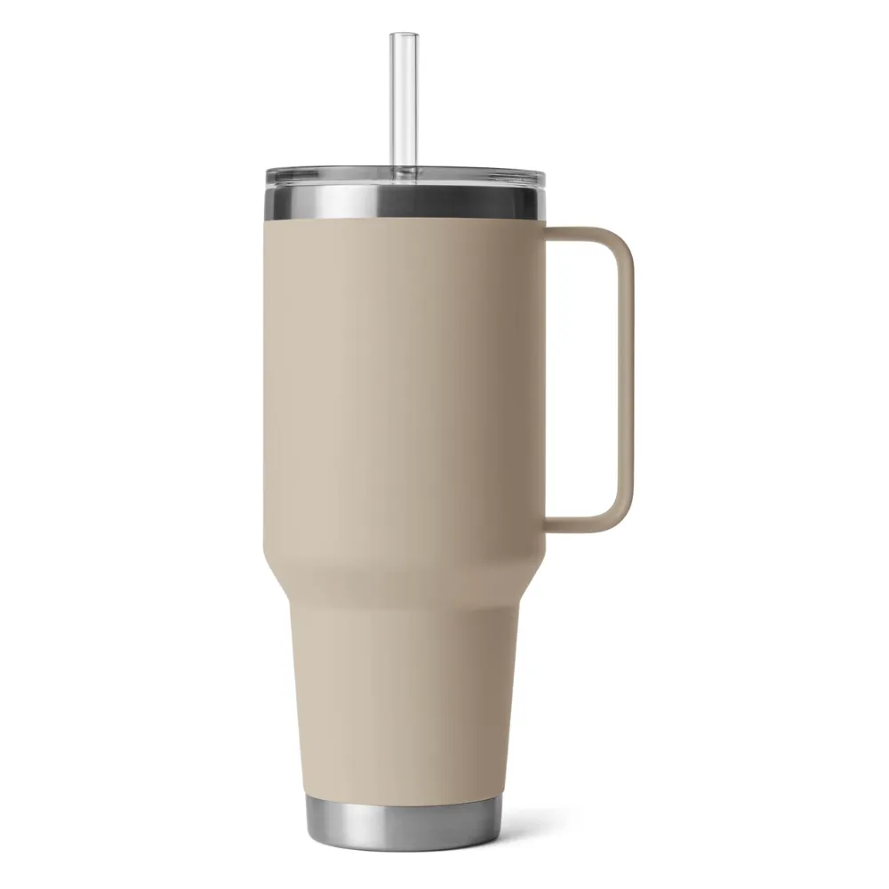 42oz. Insulated Tumbler with Handle and Straw 1