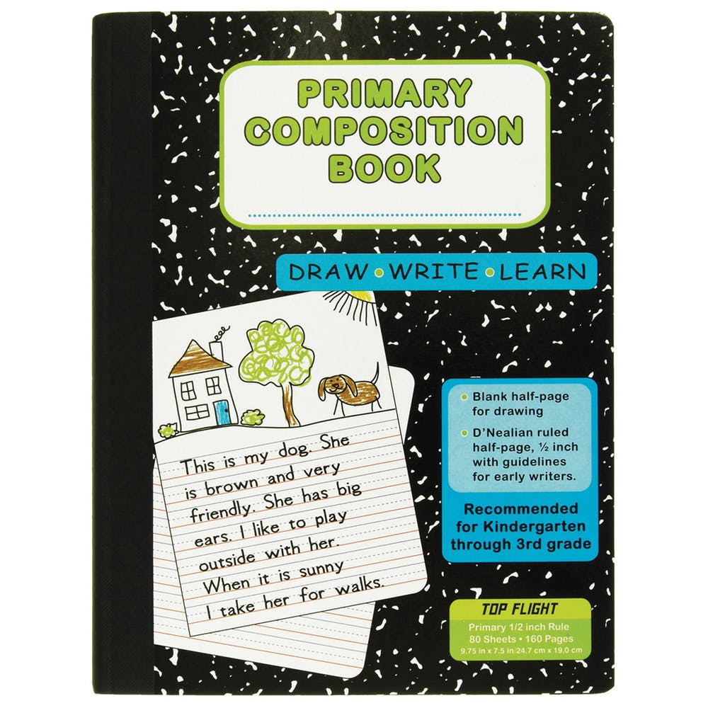 Primary Composition Book - 80 Sheets 9.75" x 7.5" 2