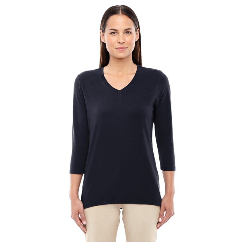 Devon & Jones Ladies' Perfect Fit™ Bracelet-Length V-Neck Top 4
