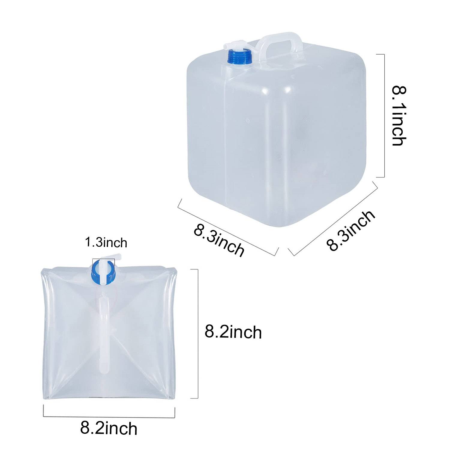 Portable Transparent Camping Water Storage Carrier Jug 2