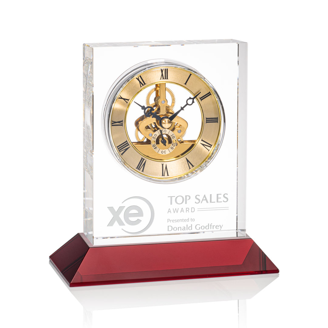 Ashland Clock on Base - Gold Dial 4