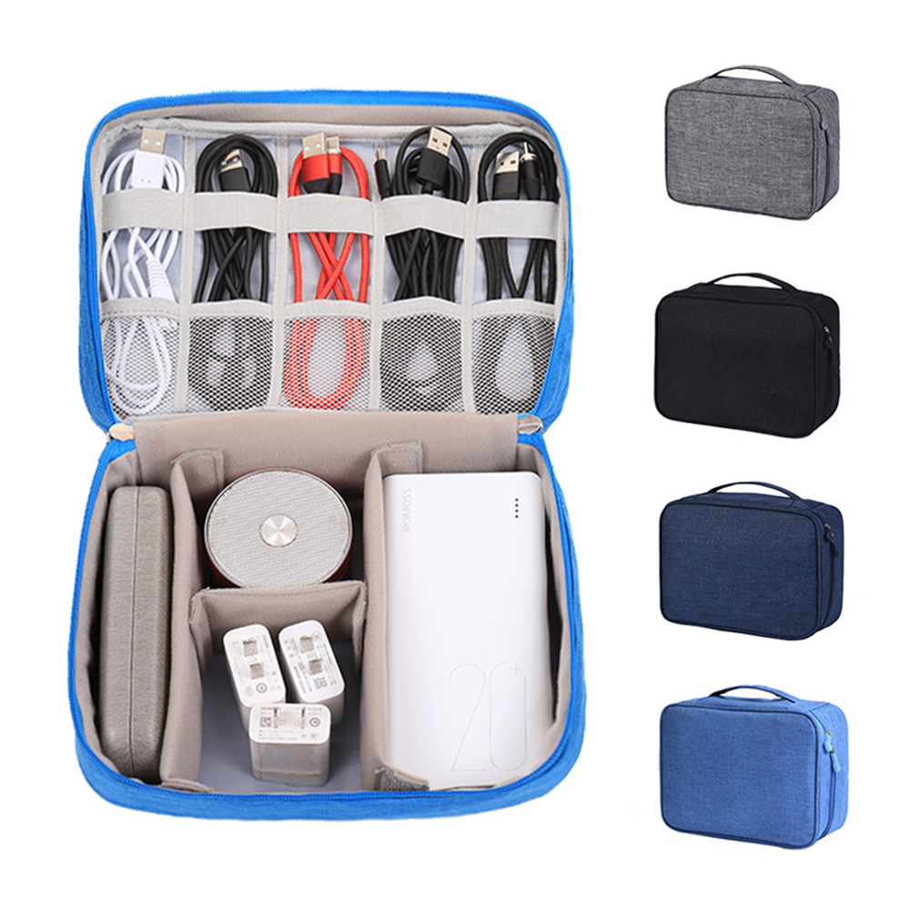 Electronic Accessories Organizer Bag Makeup Train Case 4