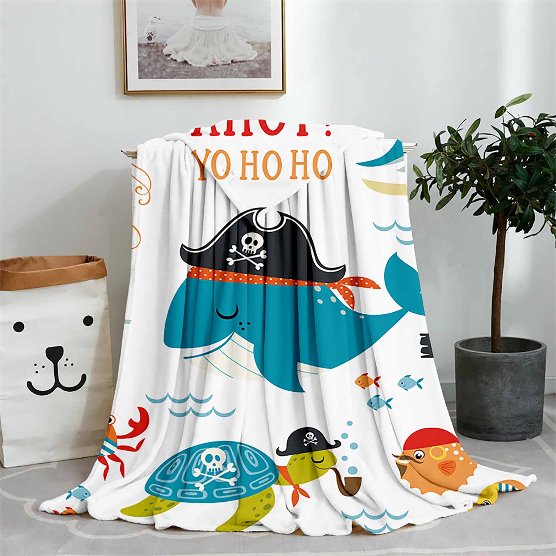 Plaid Flannel Fleece Throw Blanket 10