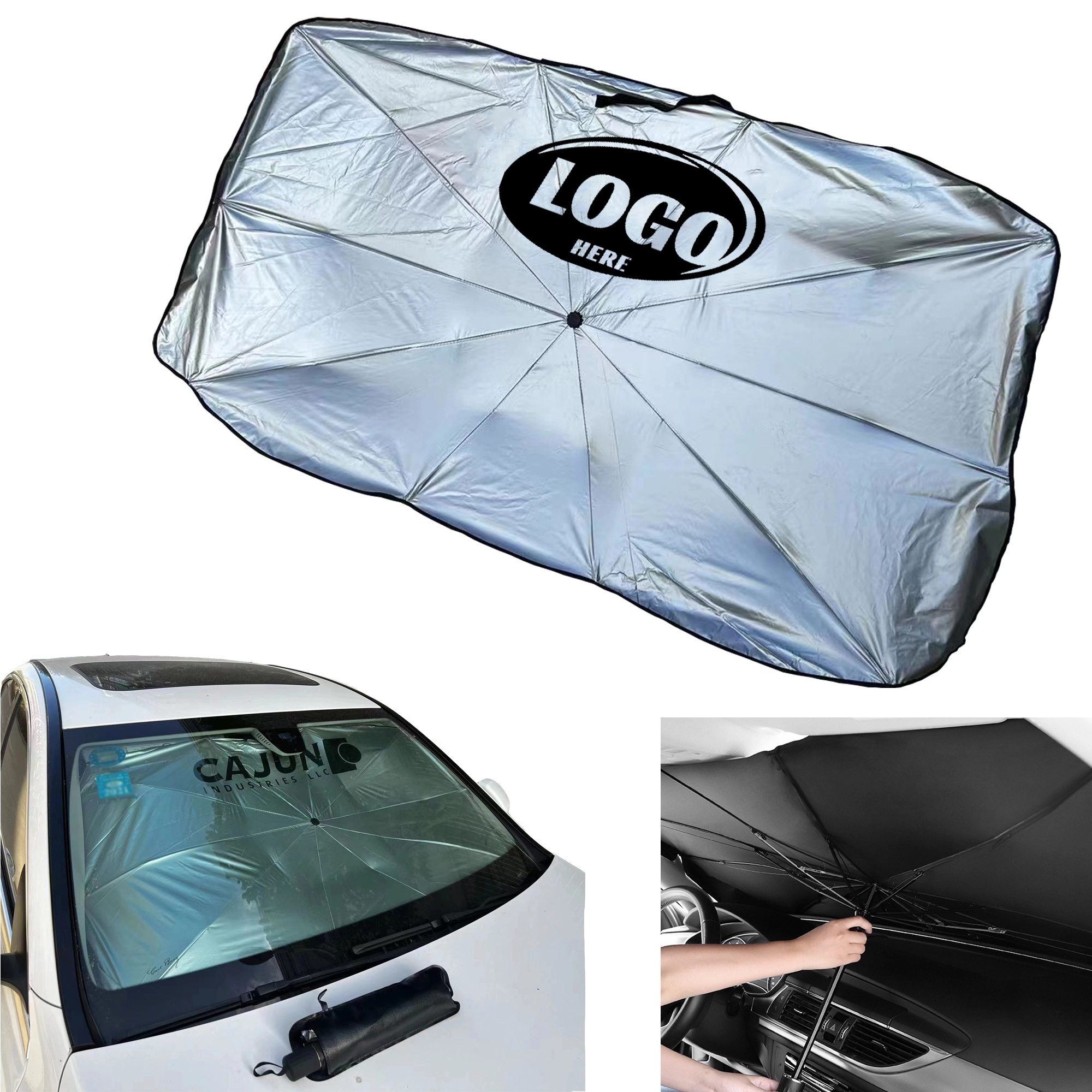 Foldable Automotive Windshield Sunshades Car Umbrella 2