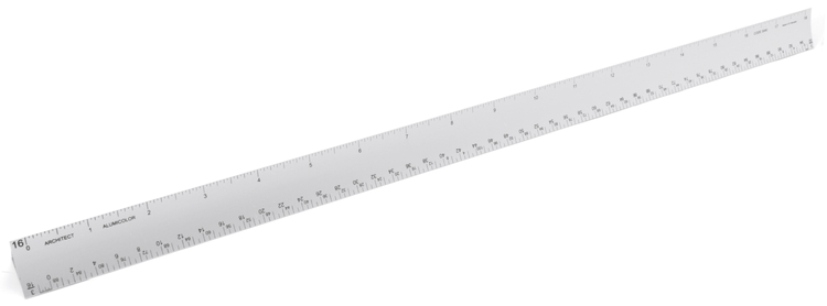18" Architect Triangular Hollow Scale 7