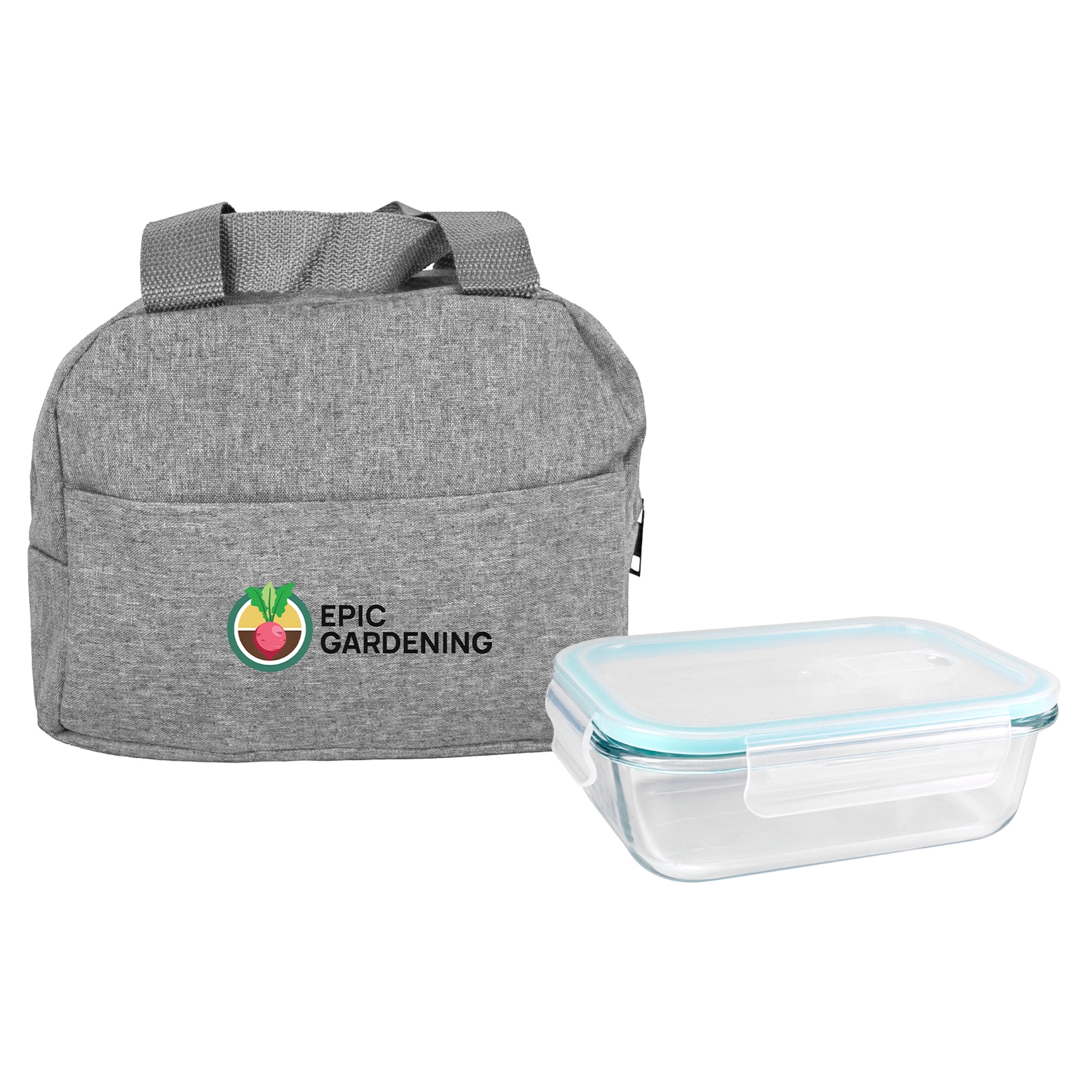 Handy Heathered Glass Lunch Set 4