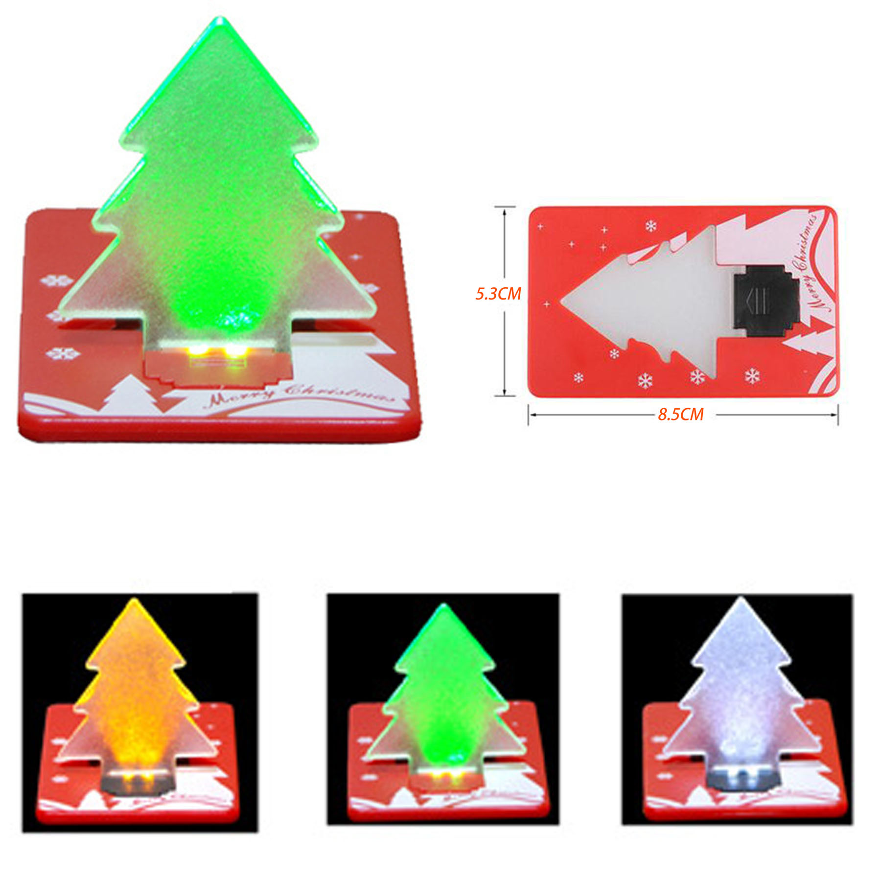 Pocket Folding Xmas Tree Shape LED Light 1