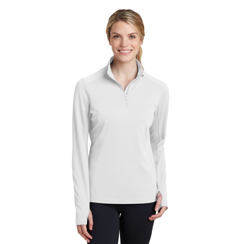 Sport-Tek Women's Sport-Wick Textured 1/4-Zip Pullover. 12