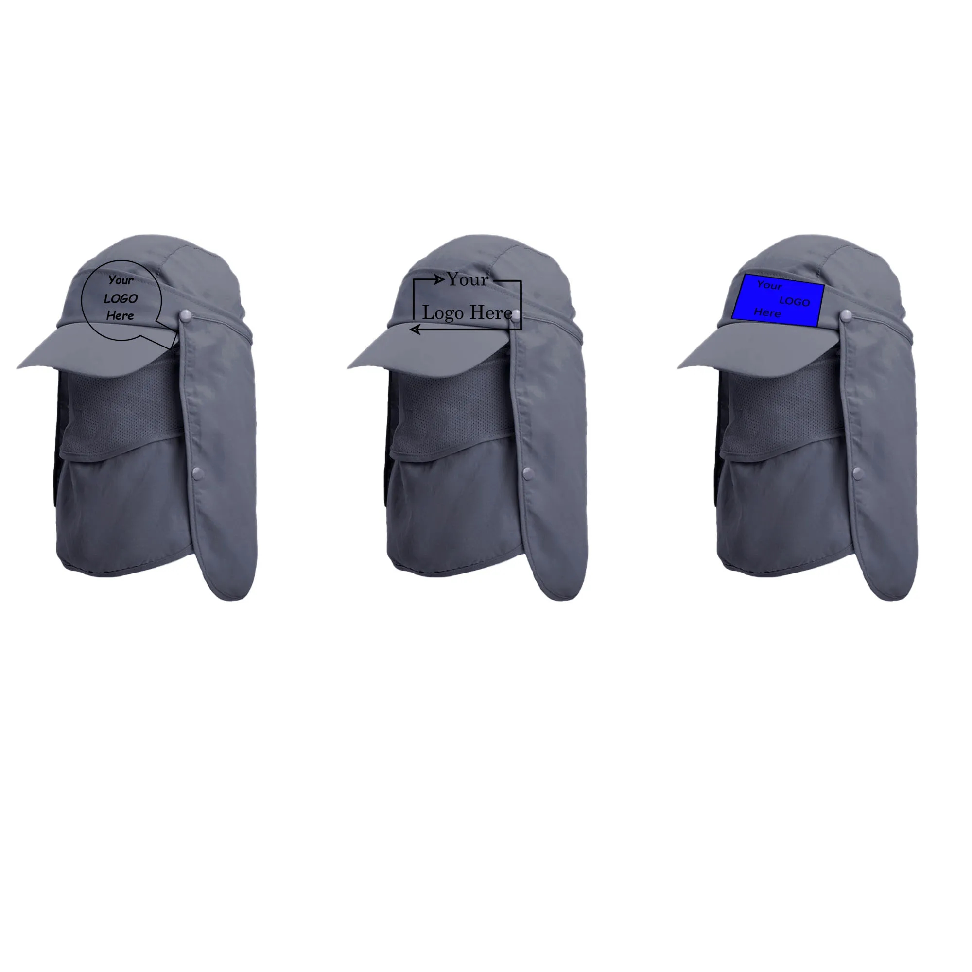 Side Border Light Sunscreen Fishing Hat 7