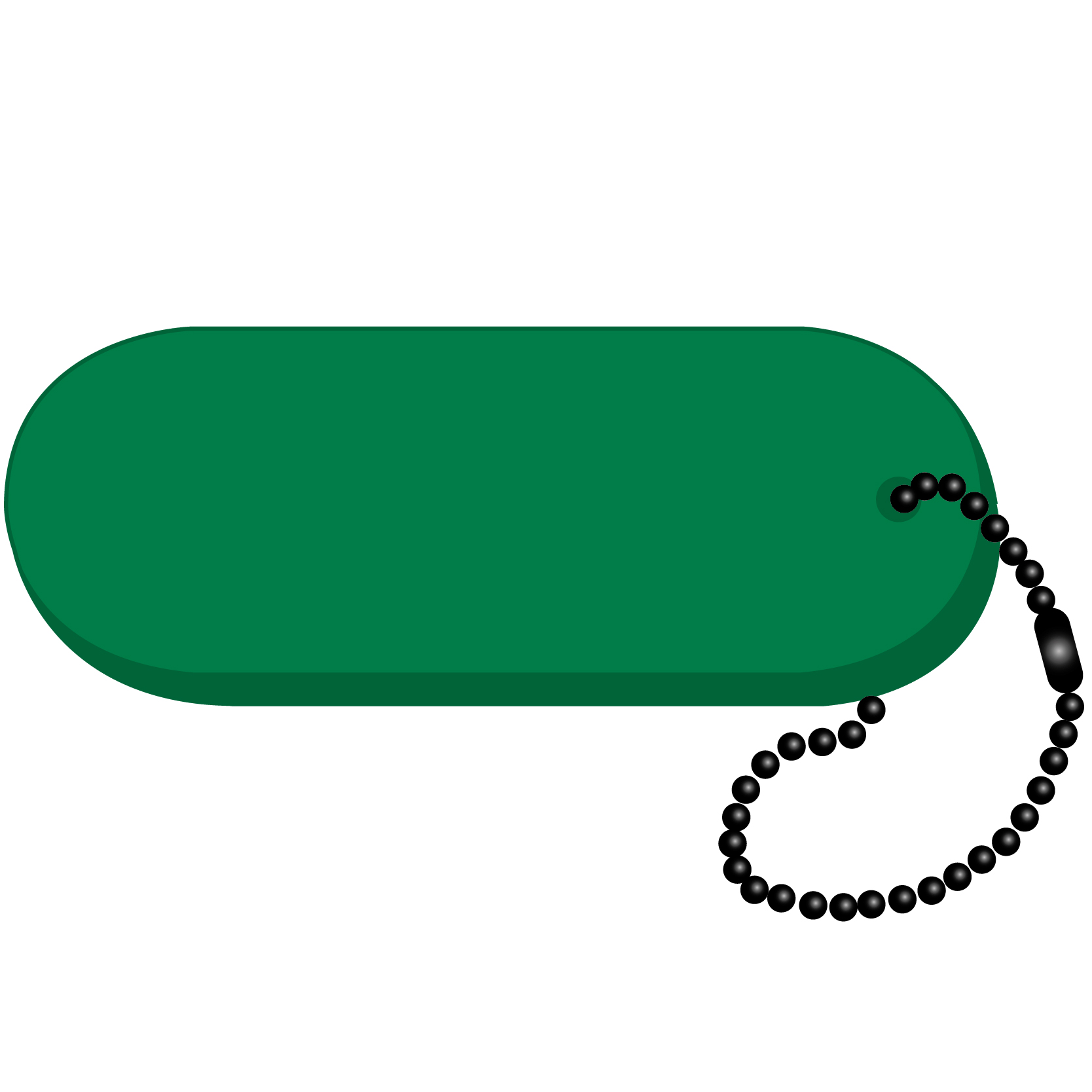 Oval - Large Key Tag 16