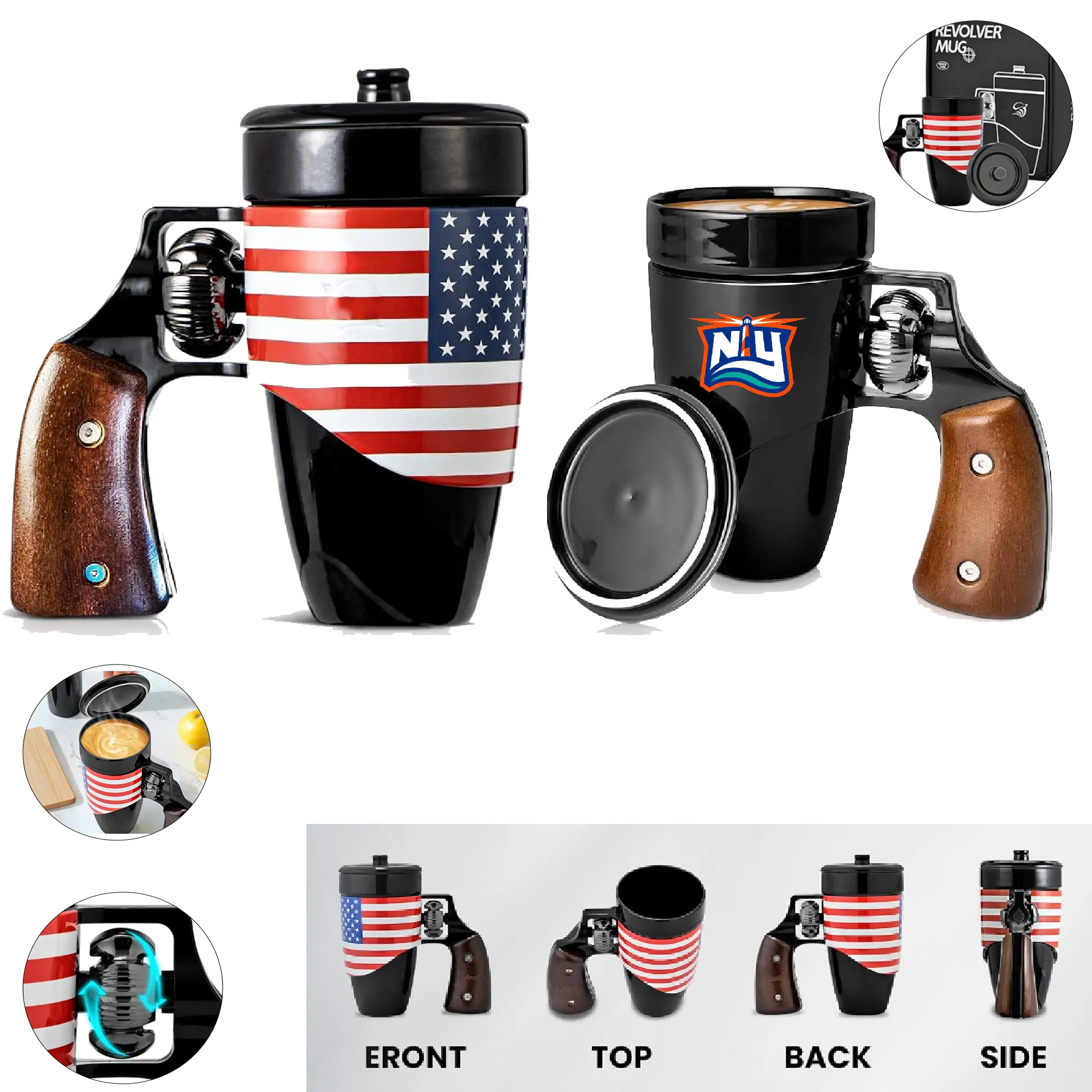 Men's Gun Novelty Ceramic Coffee Mug 7
