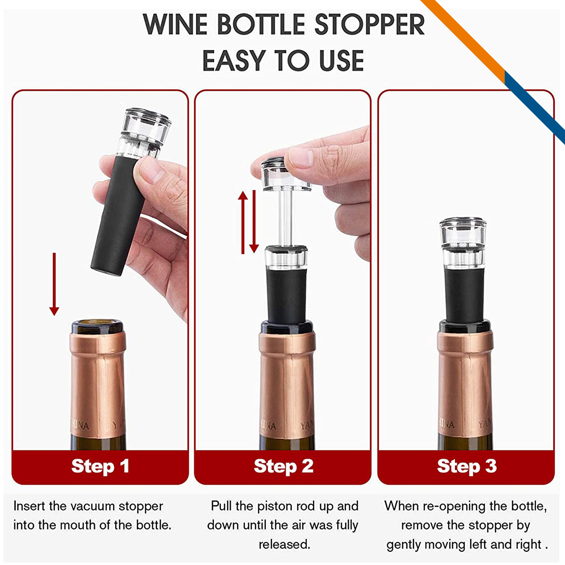 Maki Vacuum Wine Stopper 6