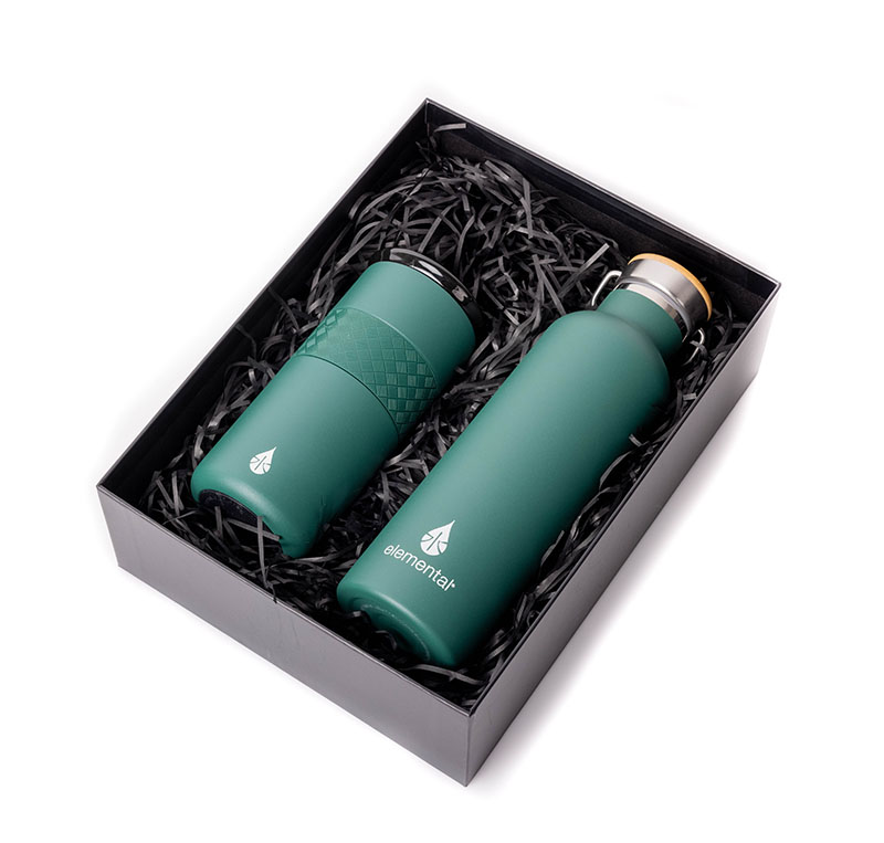 Elemental® Drinkware Giftset 25oz Classic Water Bottle & 16oz Artisan Tumbler - Vacuum Insulated 9
