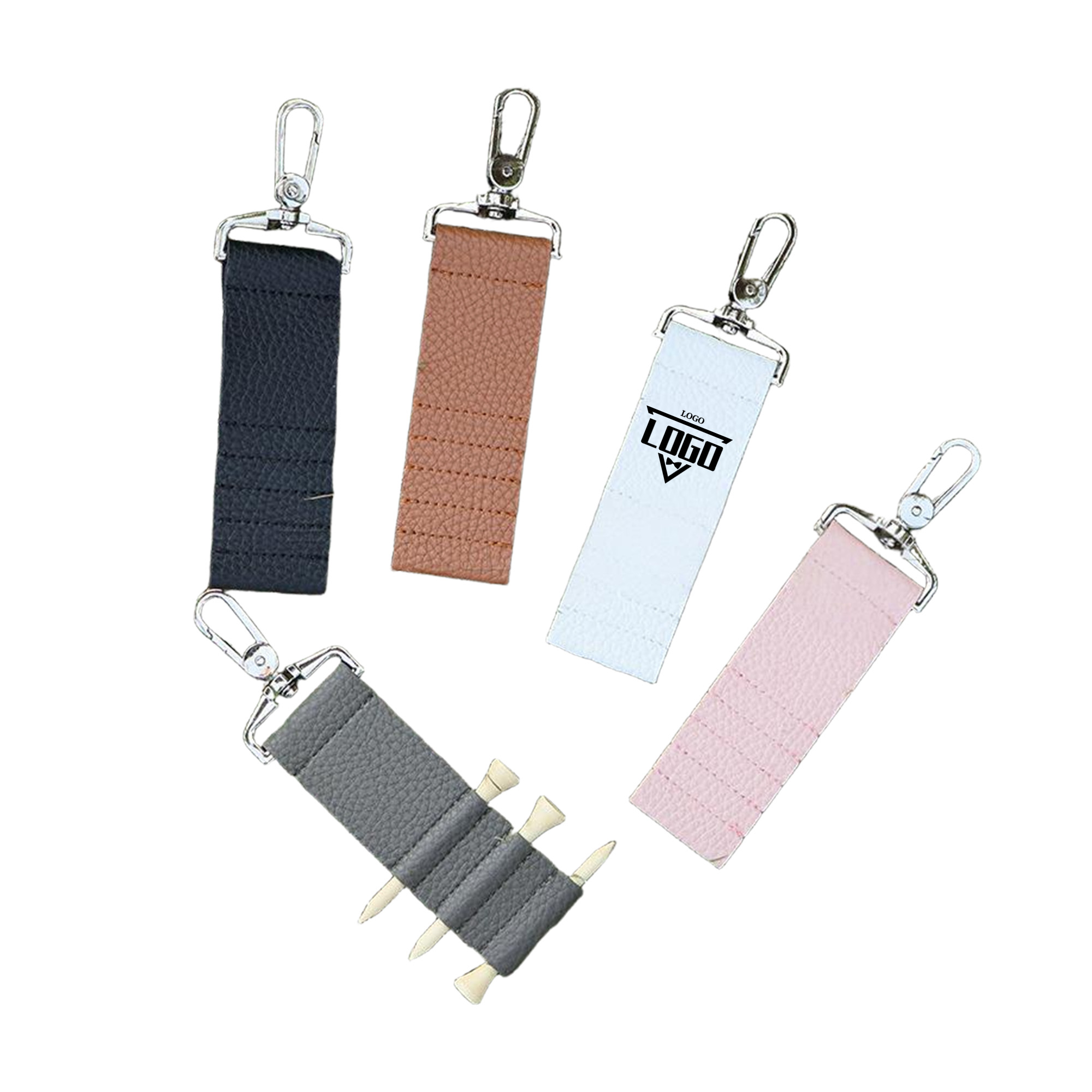 Premium Leather Golf Tee Holder Pouch 2