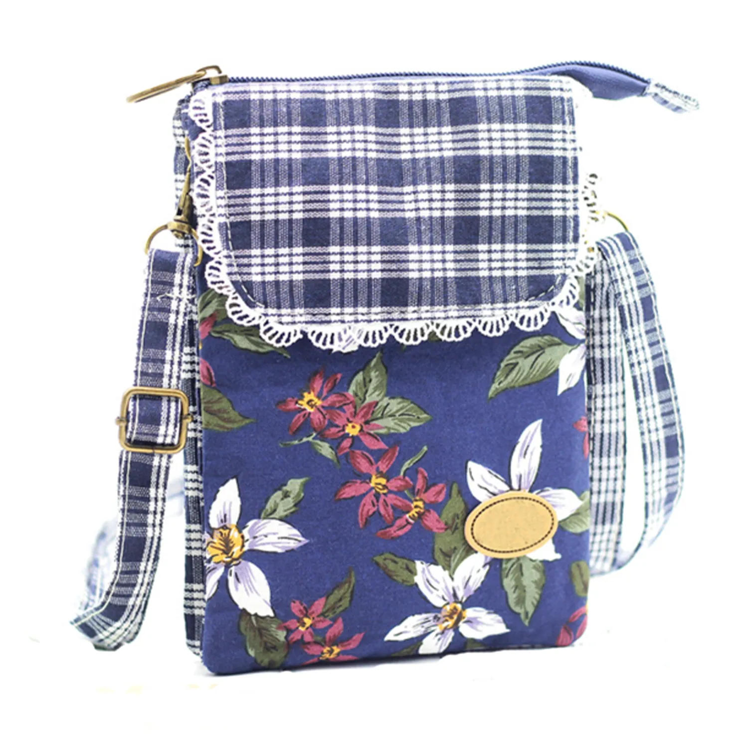 Cotton Multi Pockets Crossbody Phone Bags 5