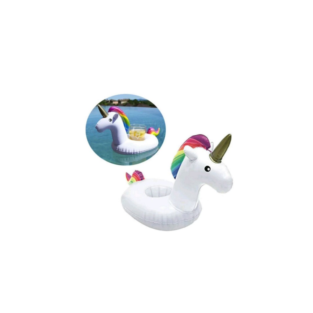 PVC Inflatable Floating Unicorn Cup Holder 4