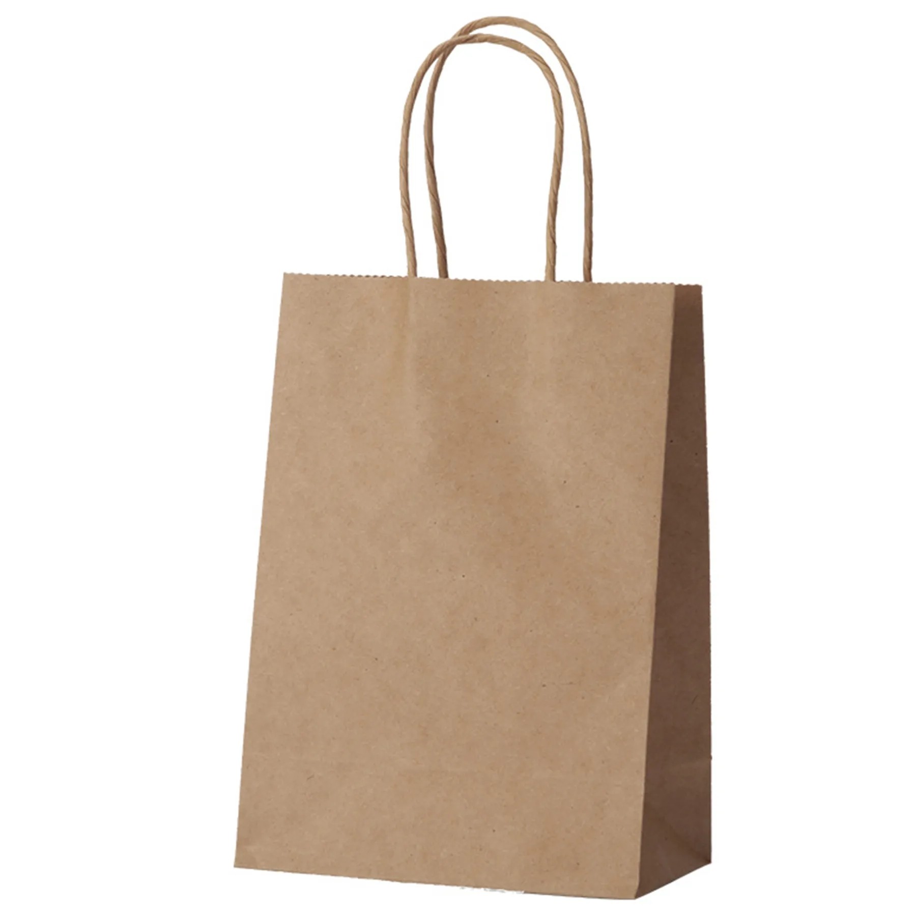 5.9 X 3.14 X 8.2 Inch Kraft Paper Tote Bag 2