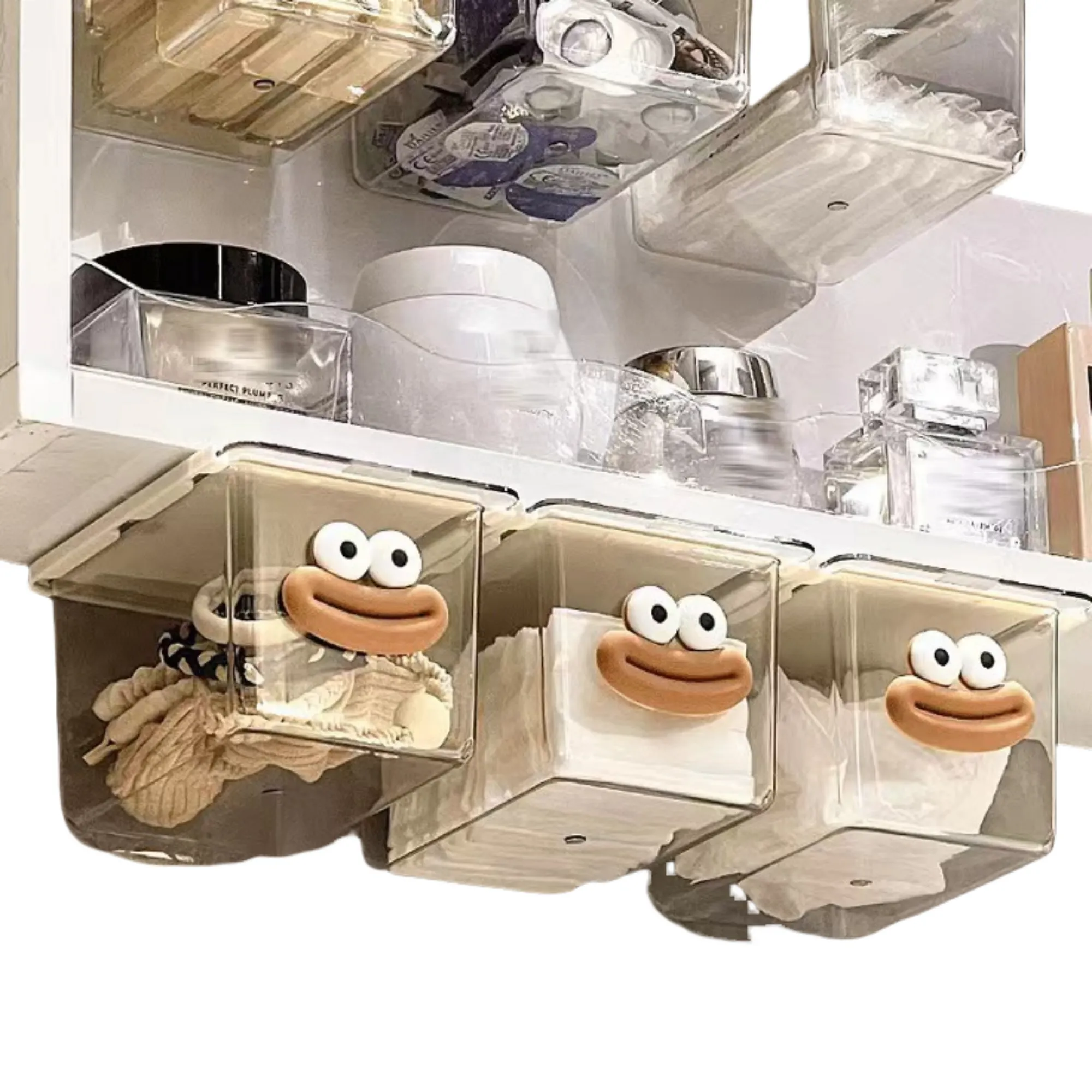 Under-Mirror Storage Box with Sliding Drawer 3