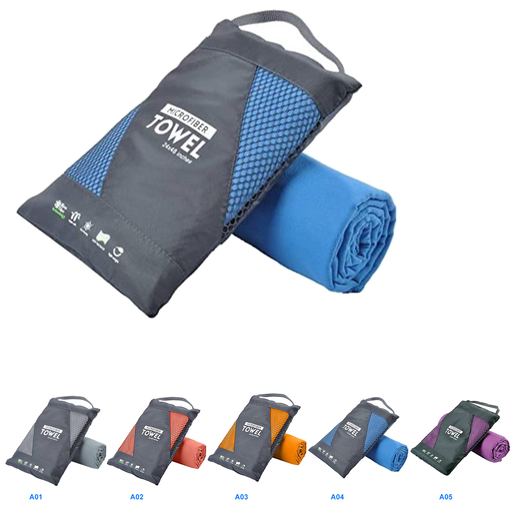 Microfiber Towel Perfect Travel & Sports &Beach Towel 2