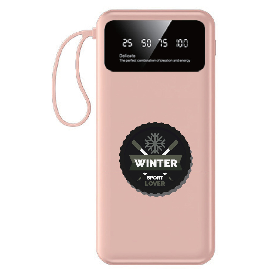 Compact LED Power Bank with Flashlight 8000mAh 15