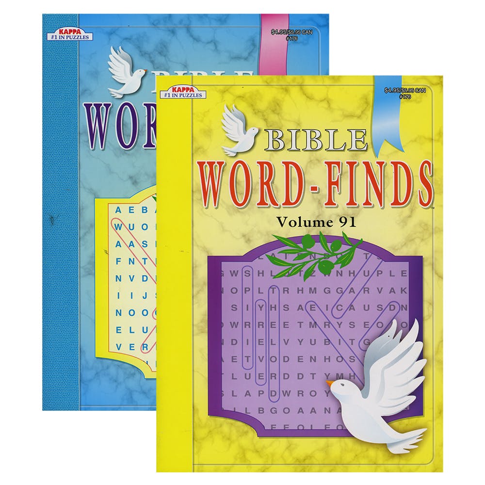 Bible Word Finds Puzzle Books - 96 Pages Two Titles 2