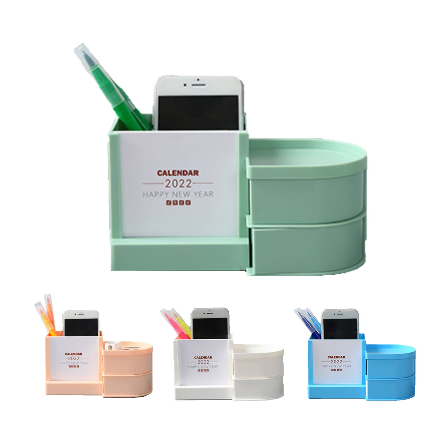 Desk Calendar With Mini Drawer Organizer 3