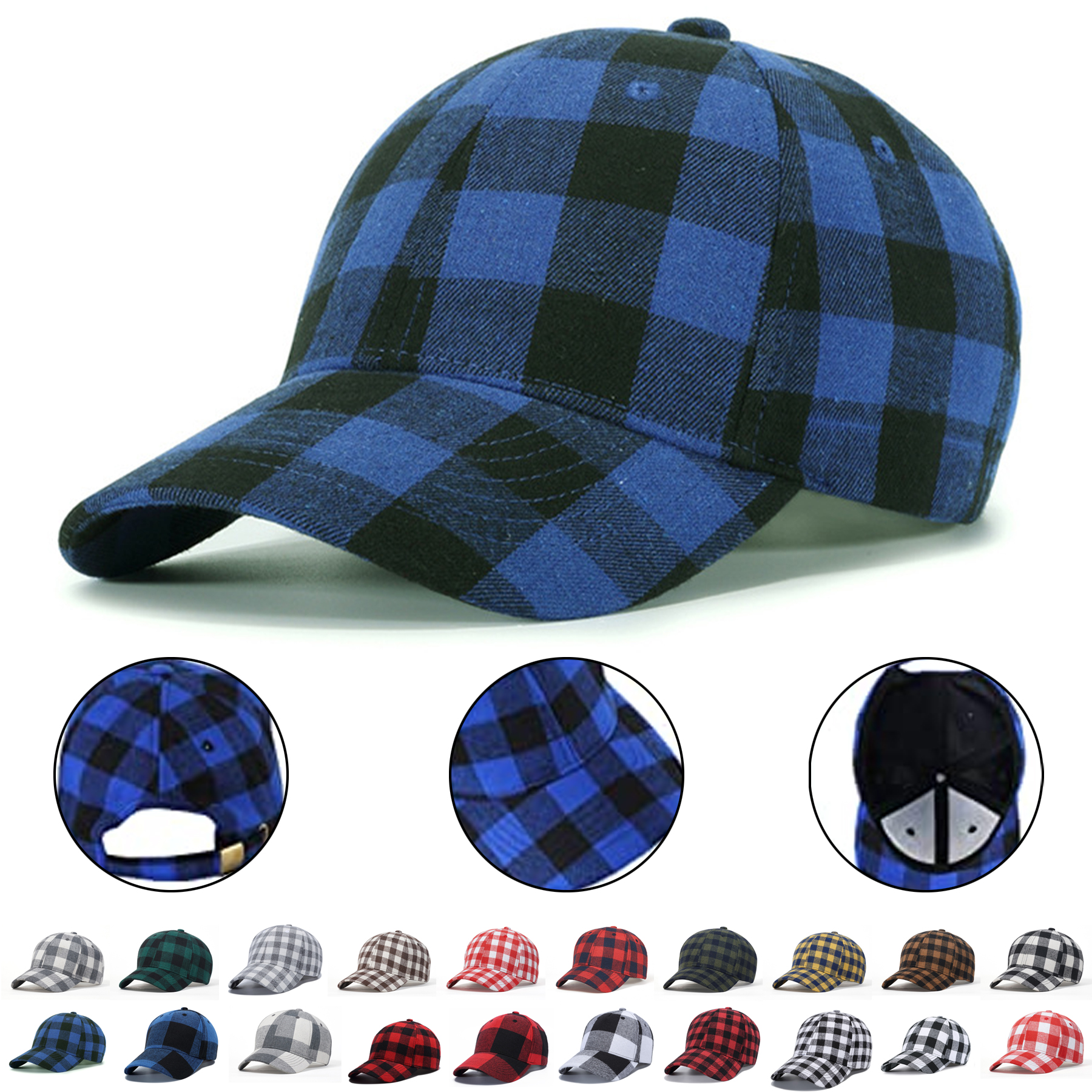 Plaid Baseball Caps 2