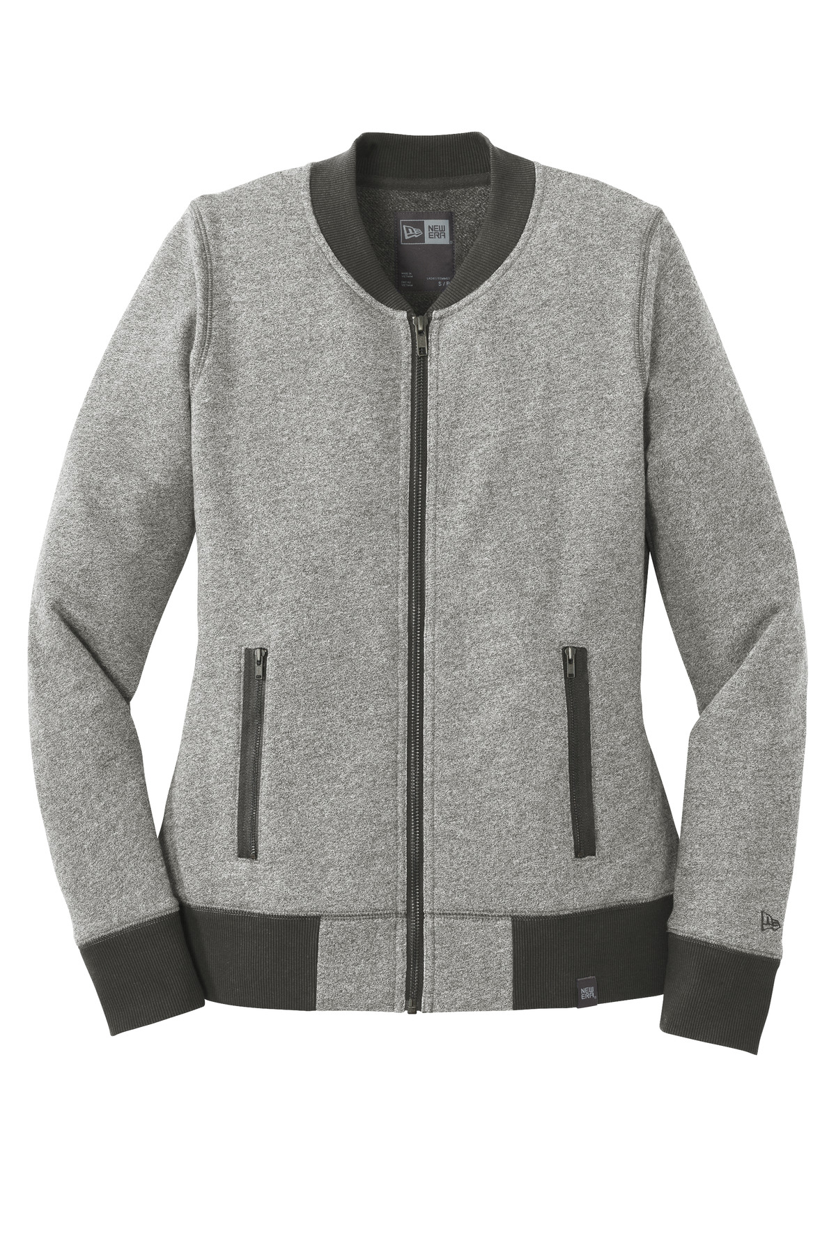 New Era Women's French Terry Baseball Full-Zip. LNEA503 9