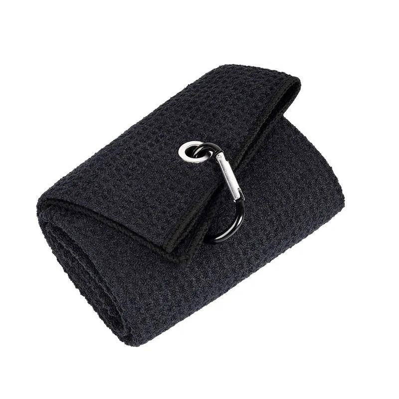 Tri-fold Golf Towel w/ Bag Hook 3