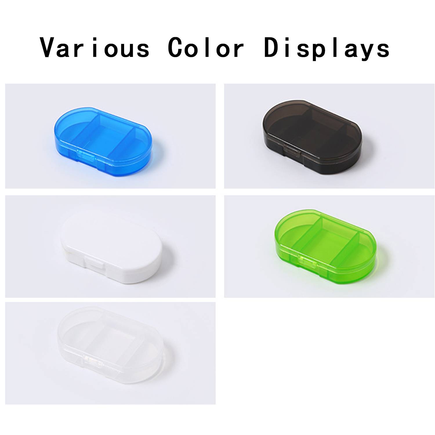 3 Compartment Convenient Portable Pill Box 5