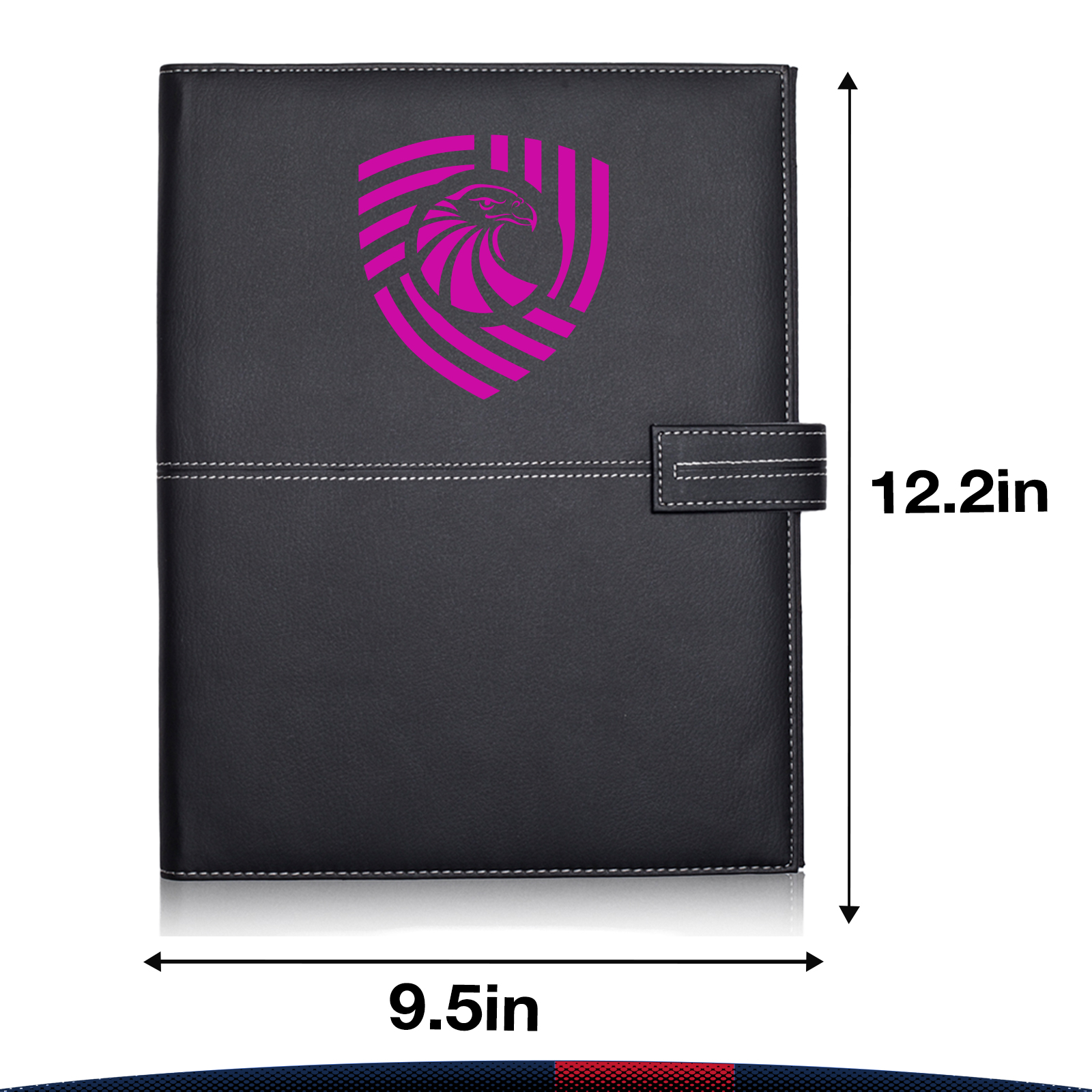 Sarue Stitched Leatherette Portfolios 2