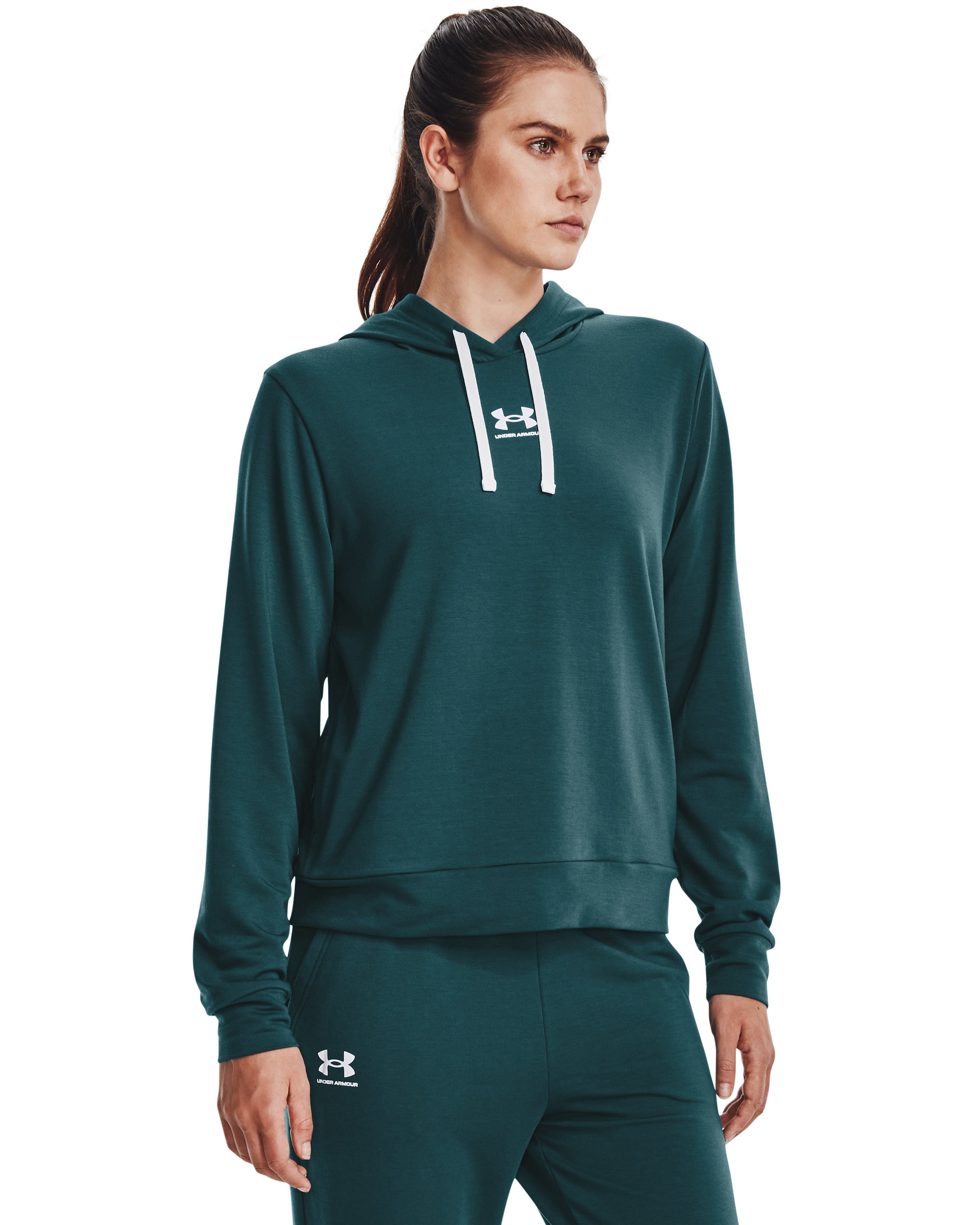 UA Rival Terry Women's Hoodie, custom hoodie or sweatshirt with logo imprint 4
