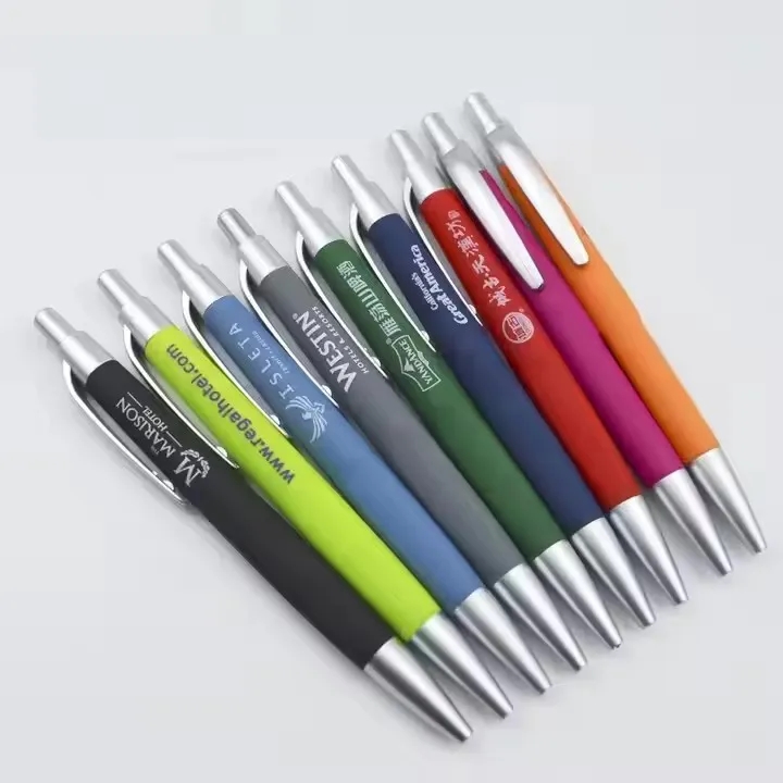 Custom Click Action Plastic Pens 12