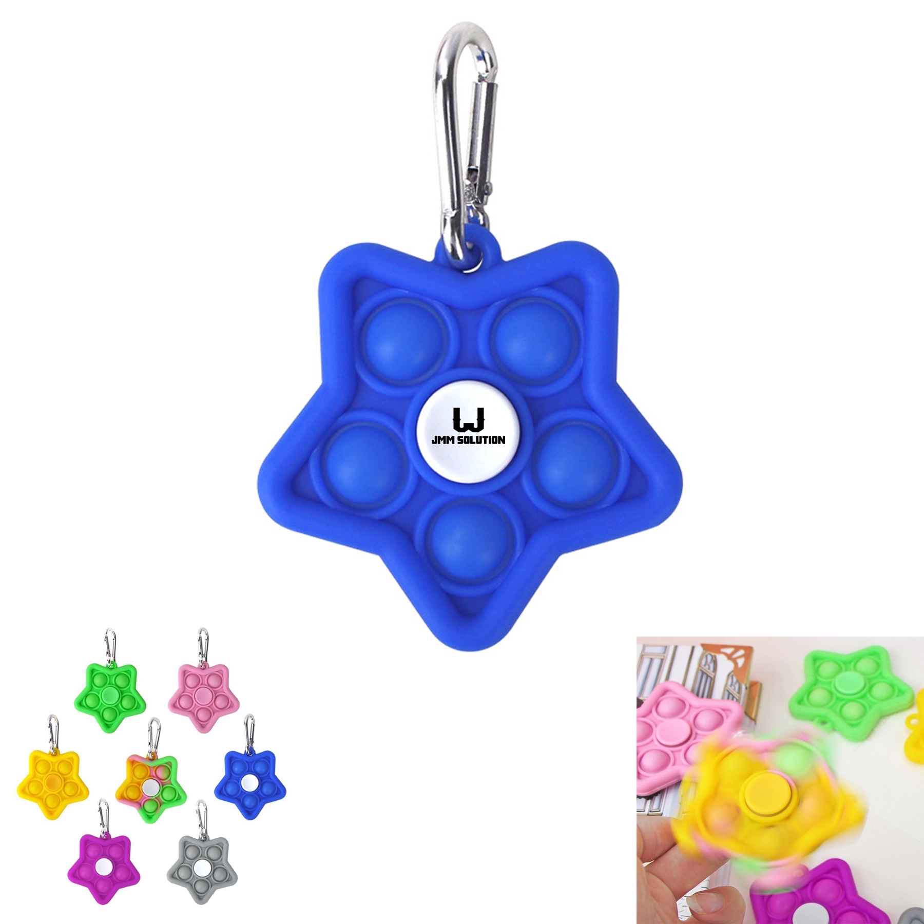 Star Pop Keychain Fidget Spinner 1