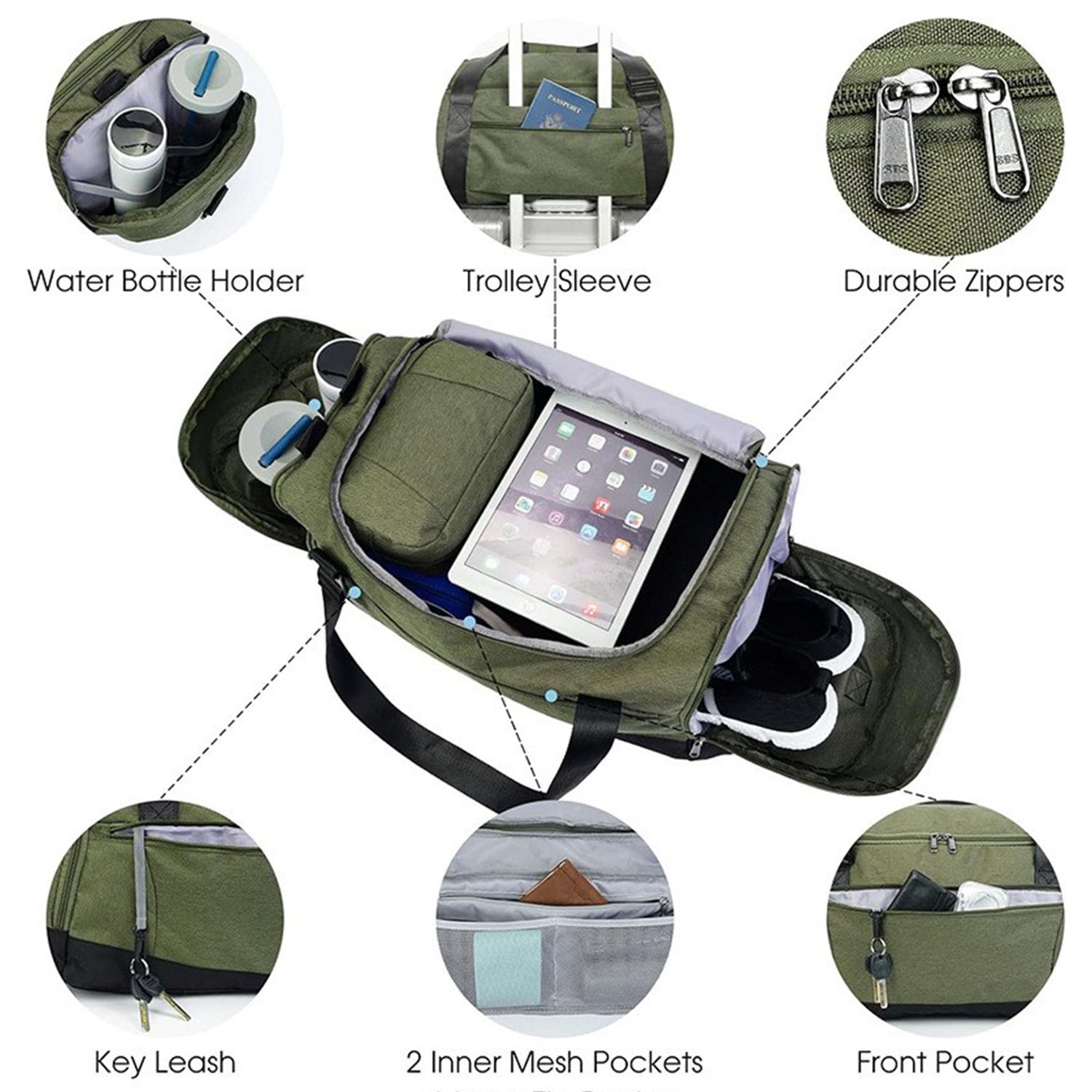 Outdoor Travel Fitness Duffel Bag 3