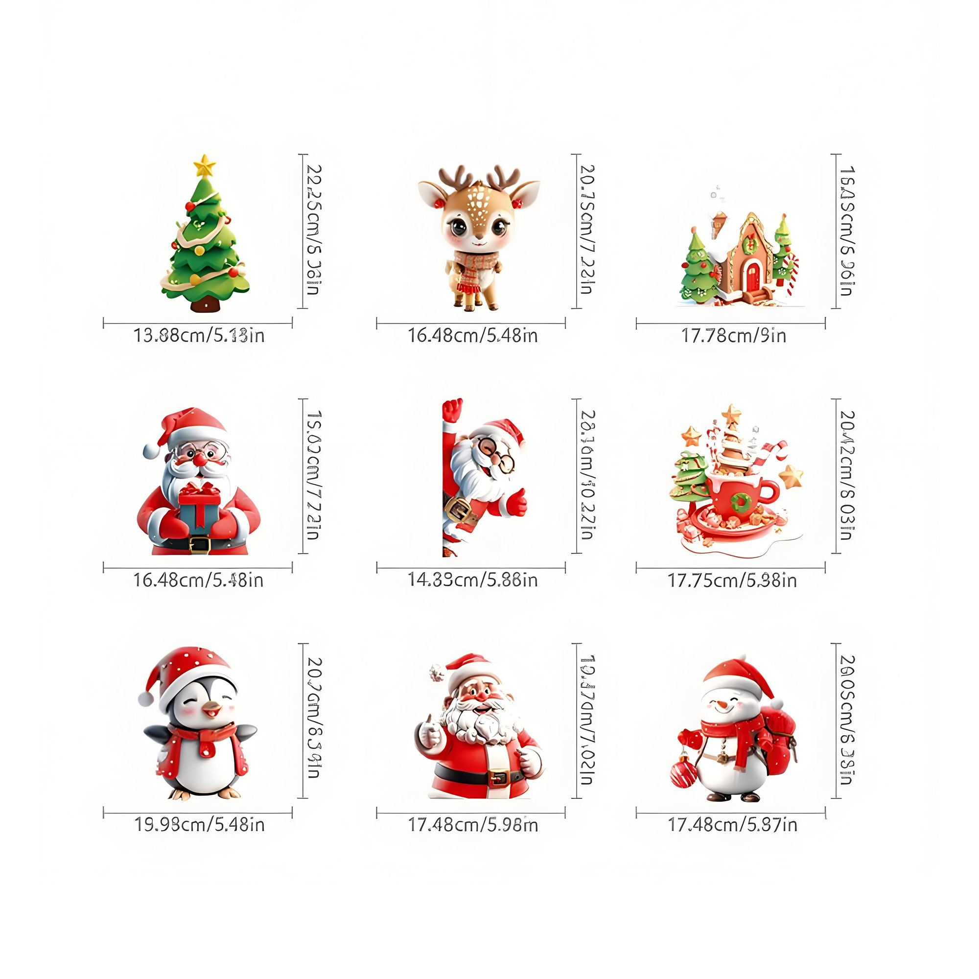 Christmas Window Clings 1