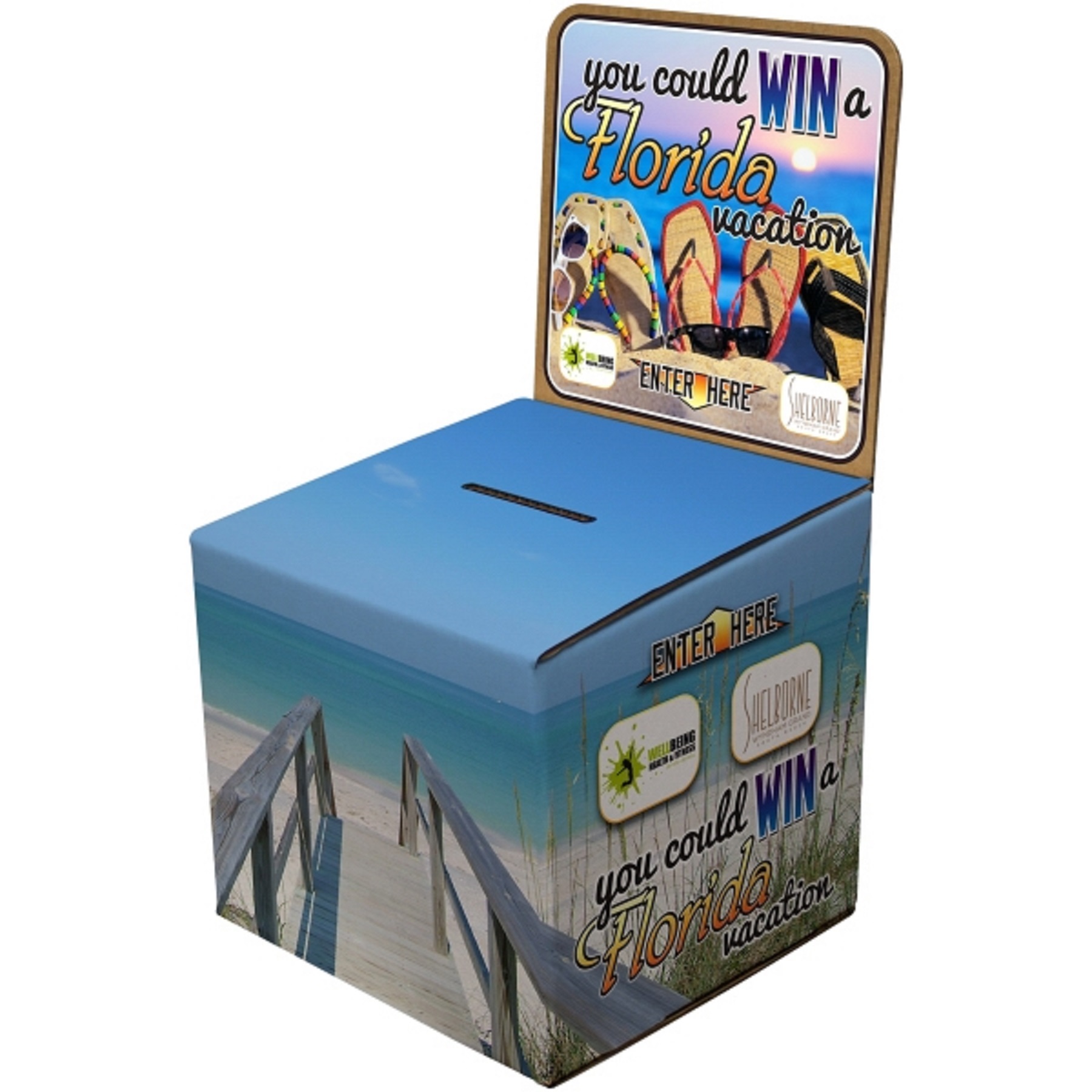 Large 10" x 10.25" x 20" Ballot Box