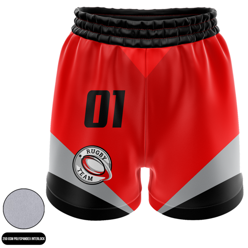 Custom Men's Full Sublimation Rugby Shorts 3