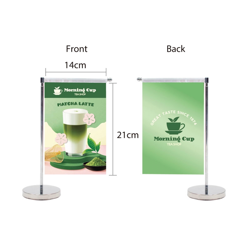 DisplaySplash Tabletop Vertical Flag - Double Sided
