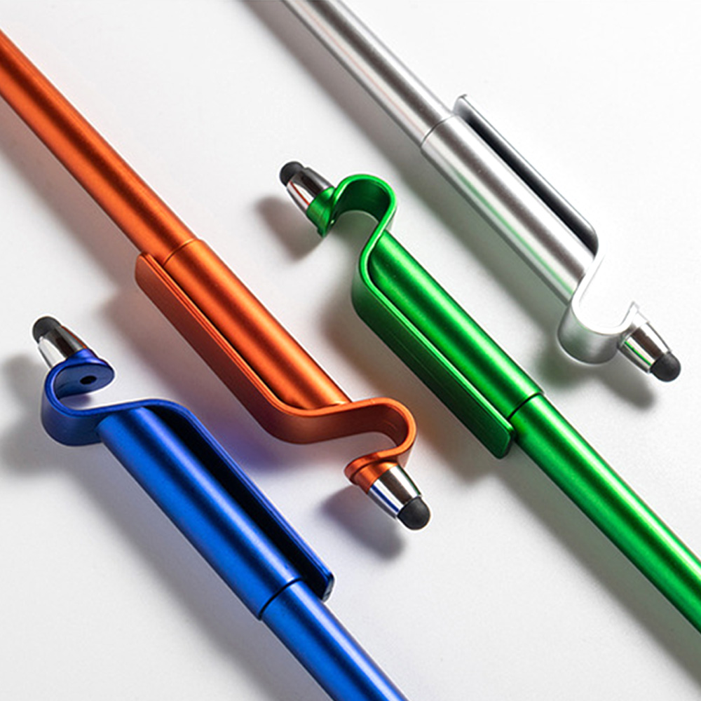 0.5mm multifunctional business pen touch control sign pen phone stand 2