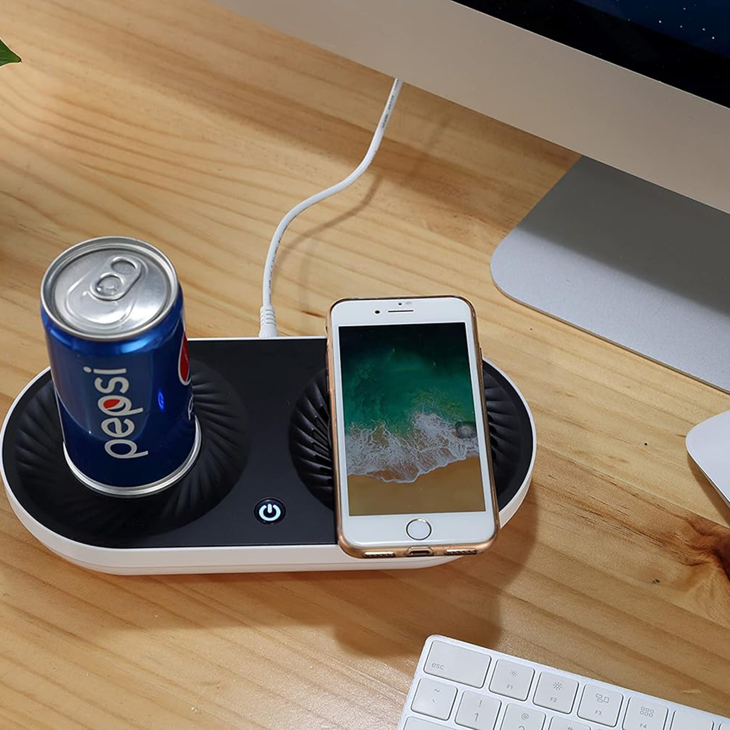 Three in one function desktop intelligent insulated cup 1
