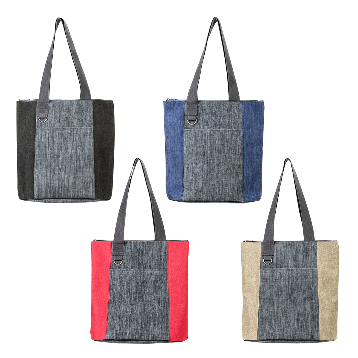 Kenmore Heathered Polyester Event Tote, custom tote bag with logo imprint 13