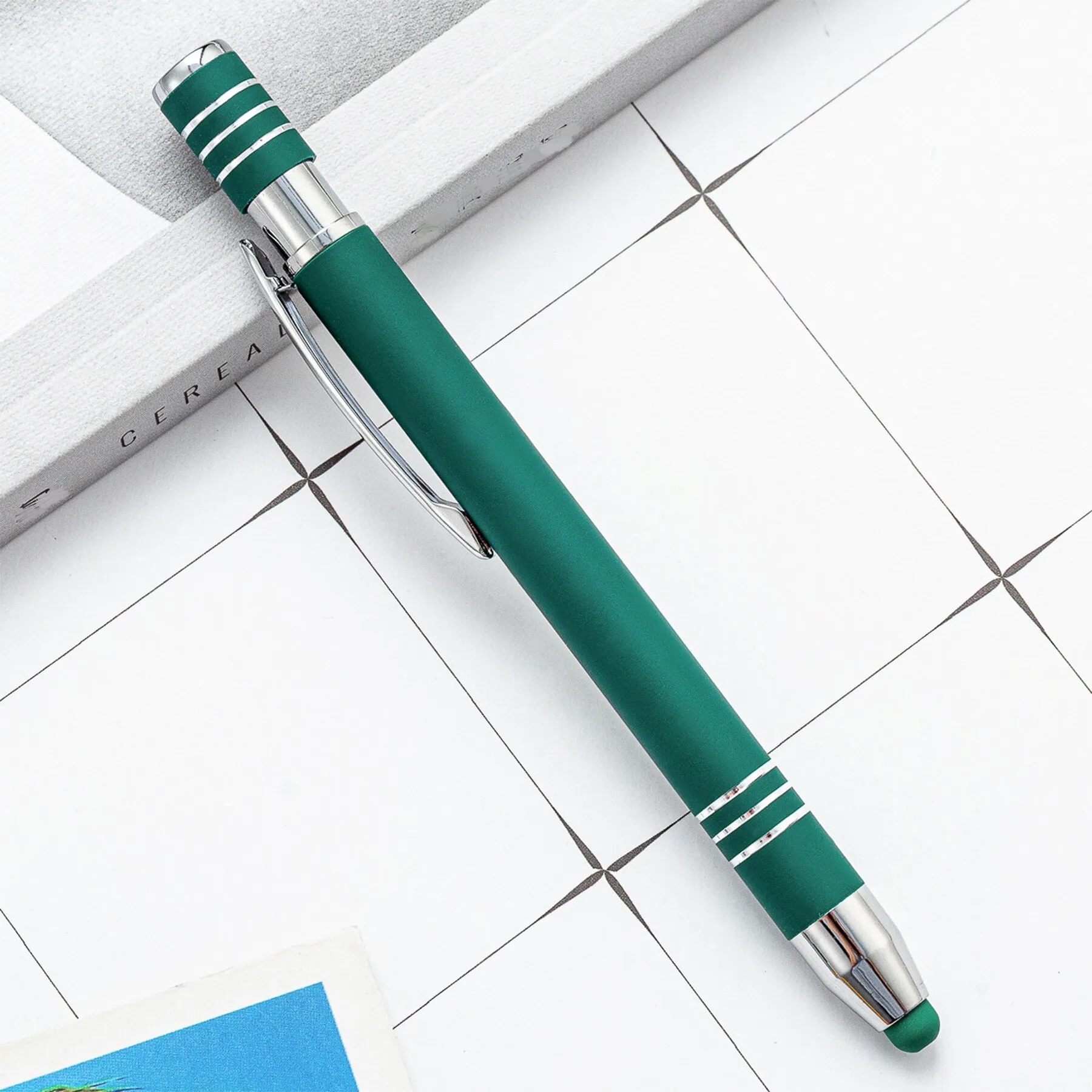 2 In 1 Metal Ballpoint Pen With Stylus 2