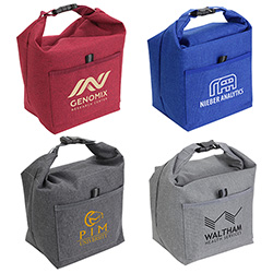 Bellevue Heathered Polyester Insulated Lunch Tote 18